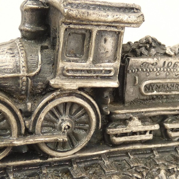 Enesco 1992 Currier & Ives Train Decor / Paperweight /w wood base ADK3U - Picture 8 of 14